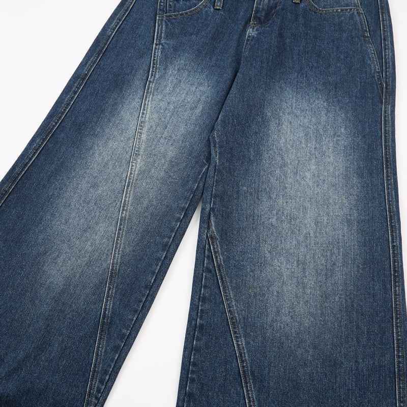 DONOTLOGO Urban Streetwear Collection | Unisex Relaxed Denim Trousers | Bold Ombre Wash Detail & High-Rise Silhouette with Premium Cotton Blend