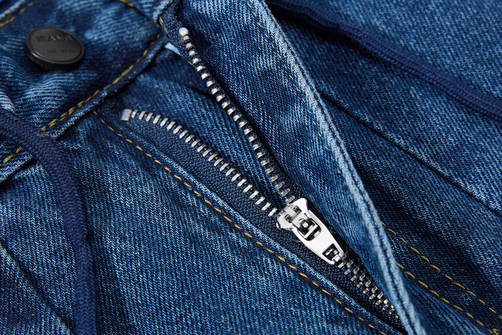 DONOTLOGO Y2K Streetwear Aesthetic | Unisex Balloon Fit Denim Trousers | Drawstring Detail & Heavy Wash with Oversized Silhouette