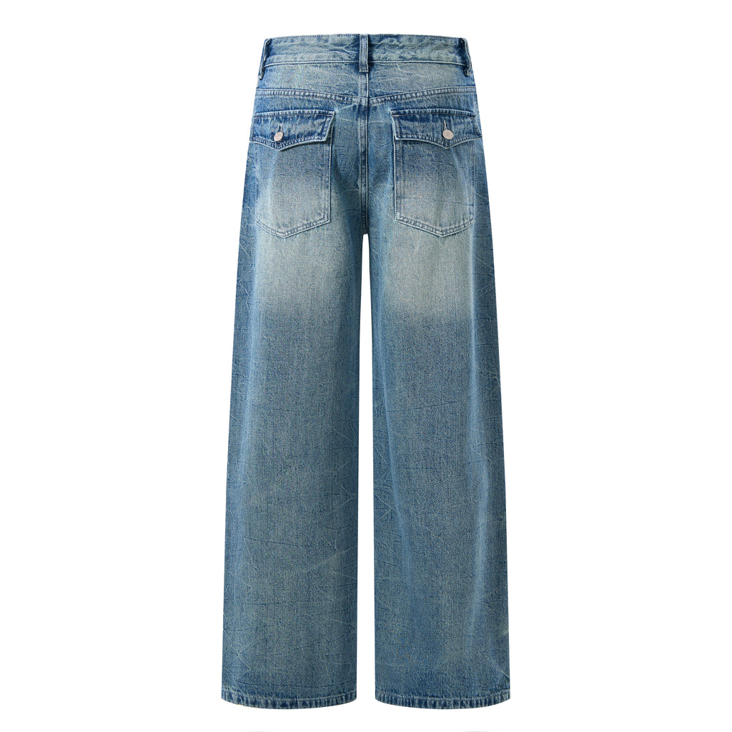 DONOTLOGO Heavy Cat Whisker Wash Baggy Jorts | Unisex Y2K Wide Leg Denim Shorts | Retro High Street Summer Bottoms