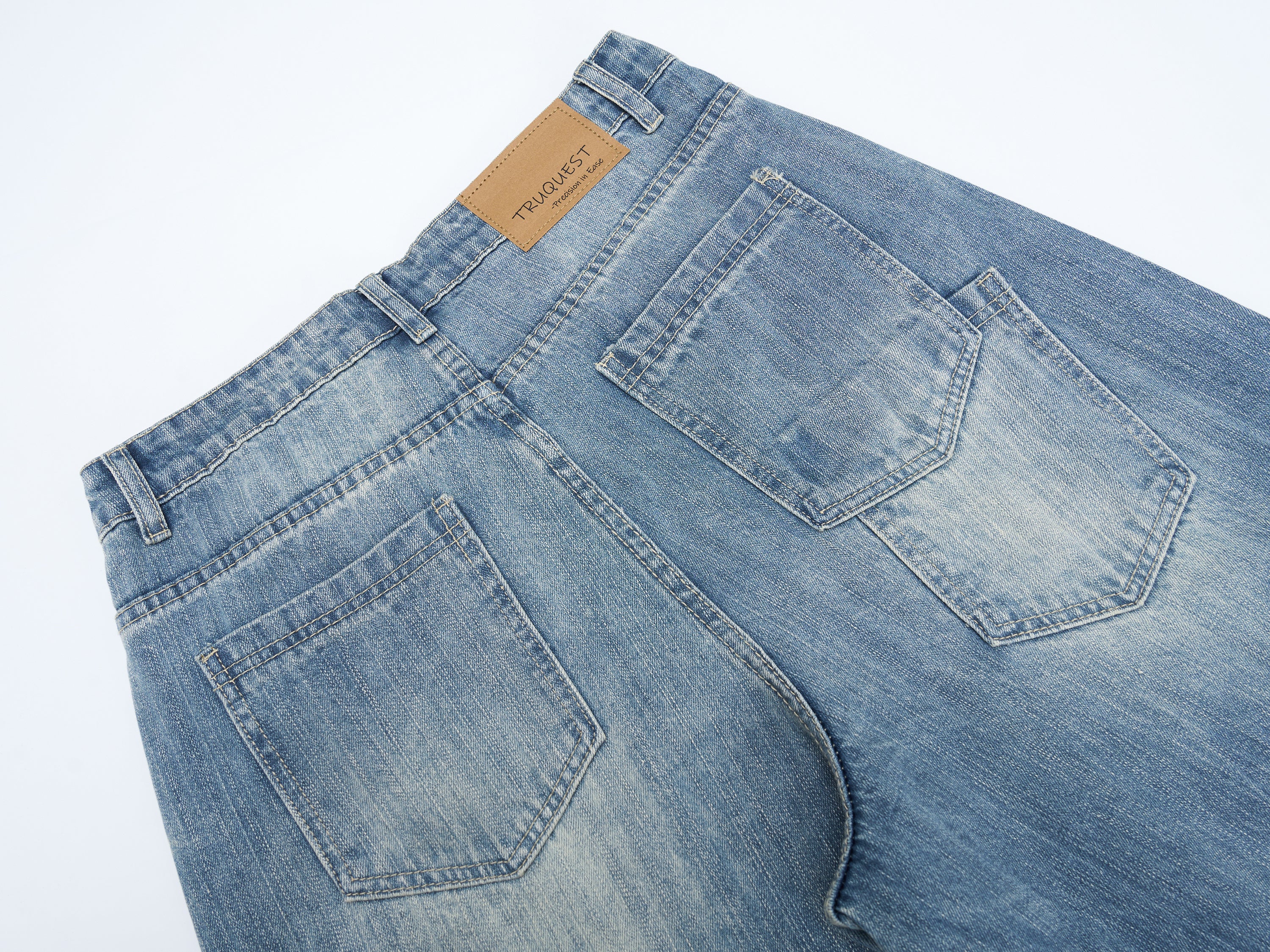 DONOTLOG Oversized Distressed Denim Jeans - Unisex Baggy Trousers with Raw Edge Rips & Whisker Effect - Edgy Streetwear Bottom with Wide Leg Silhouette