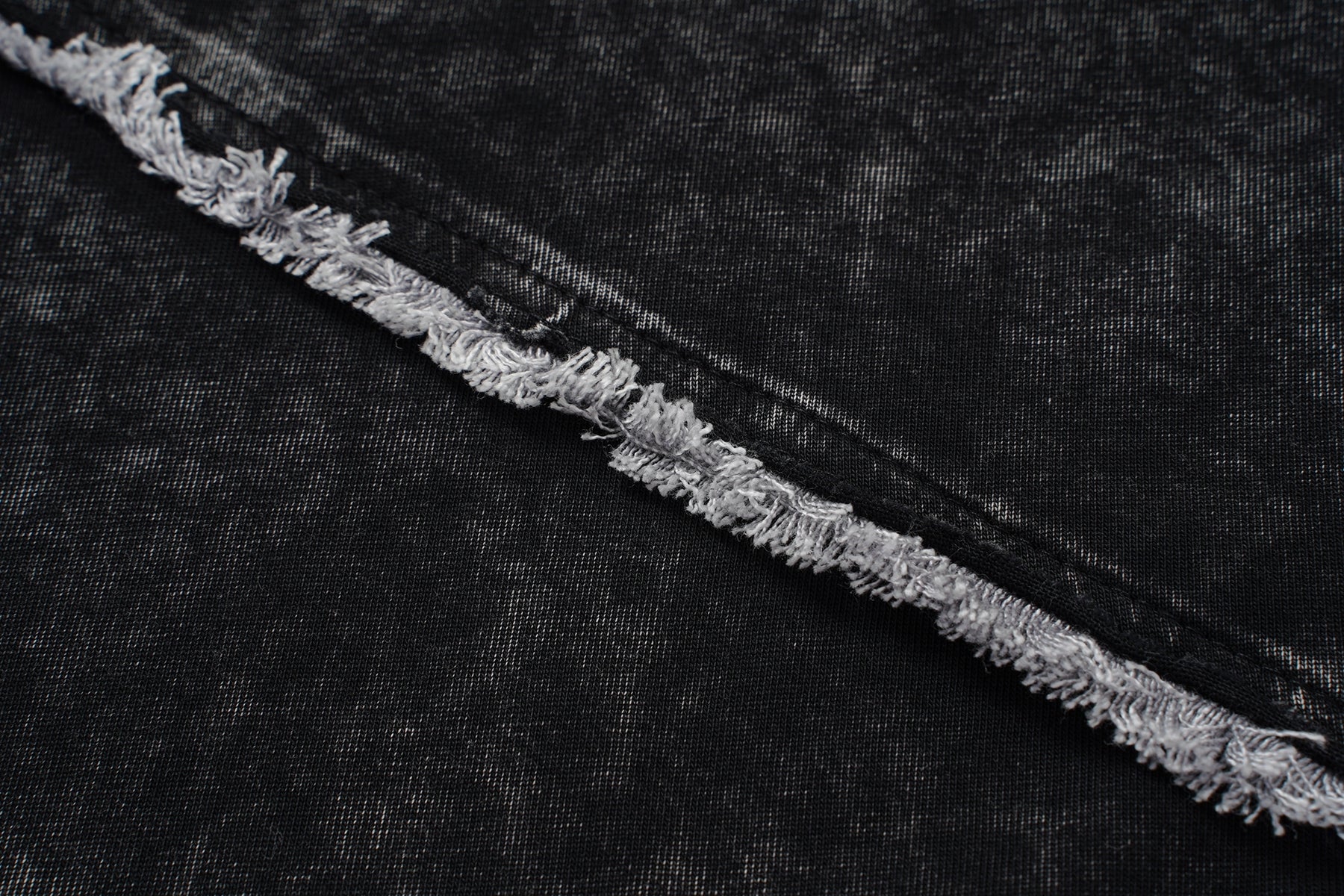 DONOTLOGO Wasteland Revival Collection | Unisex Relaxed Fit Deconstructed Tee | Bold Diagonal Raw Seaming & Faded Wash Finish with Heavyweight Cotton Fabric