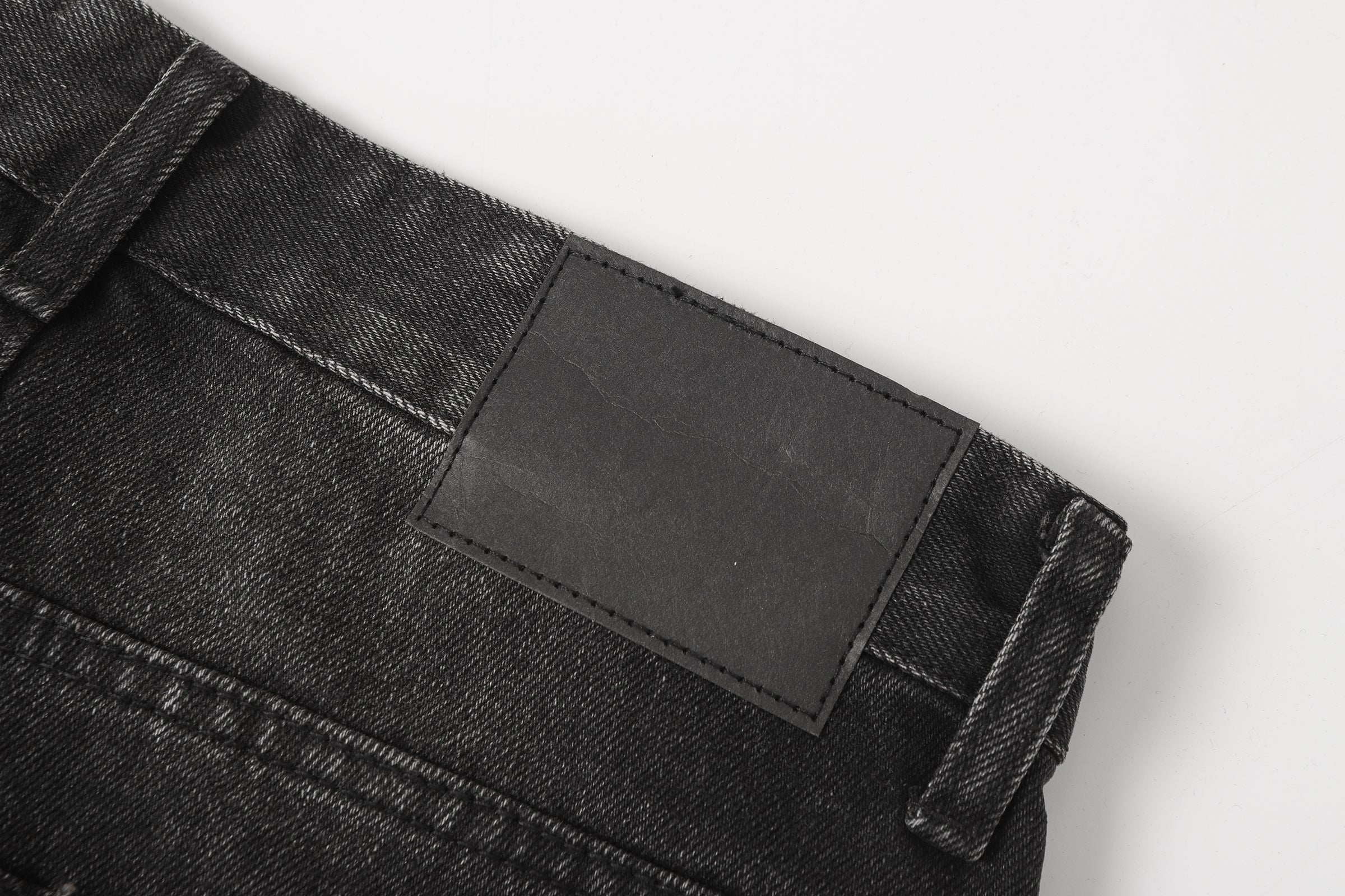 DONOTLOGO Urban Edge Collection | Unisex Relaxed Fit Denim Shorts | Bold Cat Whisker Seaming & Faded Wash Finish with Classic Cotton Denim Fabric