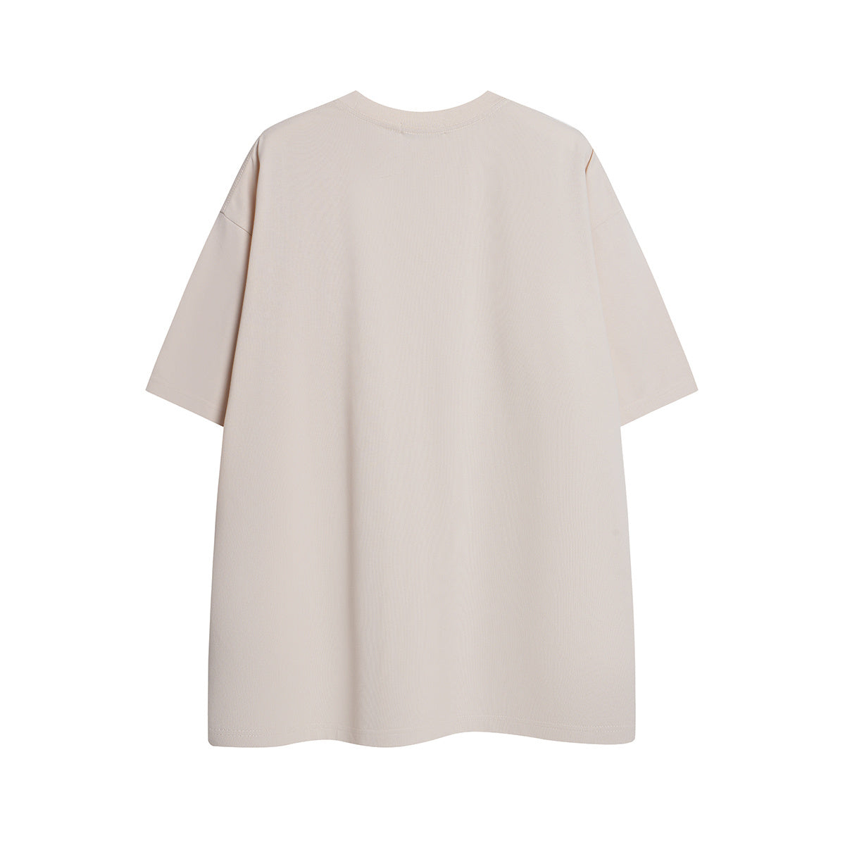 Unisex Streetwear Gradient Faded Letter Graphic Short-Sleeve T-Shirt