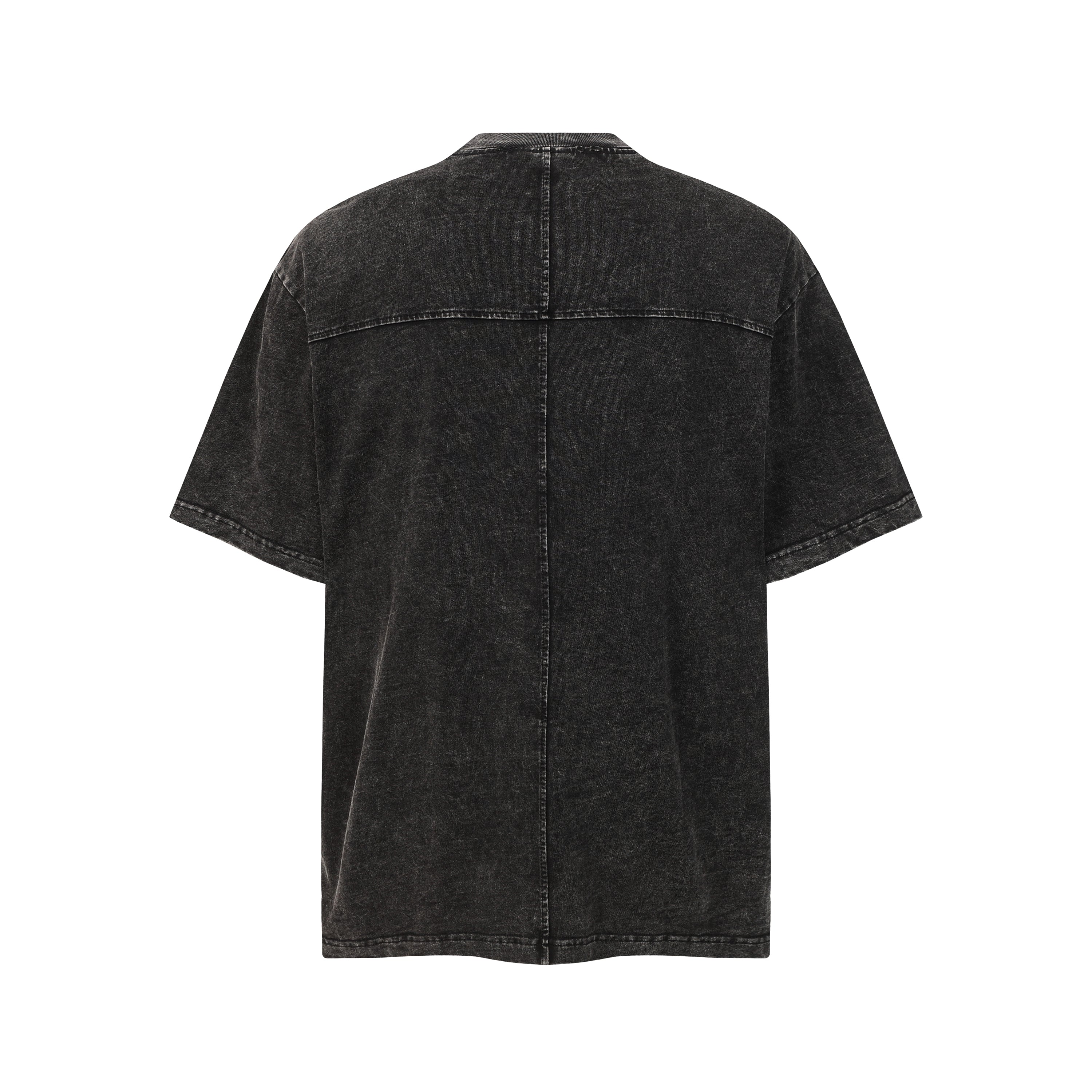 DONOTLOGO Industrial Utility Collection | Unisex Relaxed Fit Deconstructed Tee | Bold Multi-Pocket Seaming & Faded Wash Finish with Heavyweight Cotton Fabric