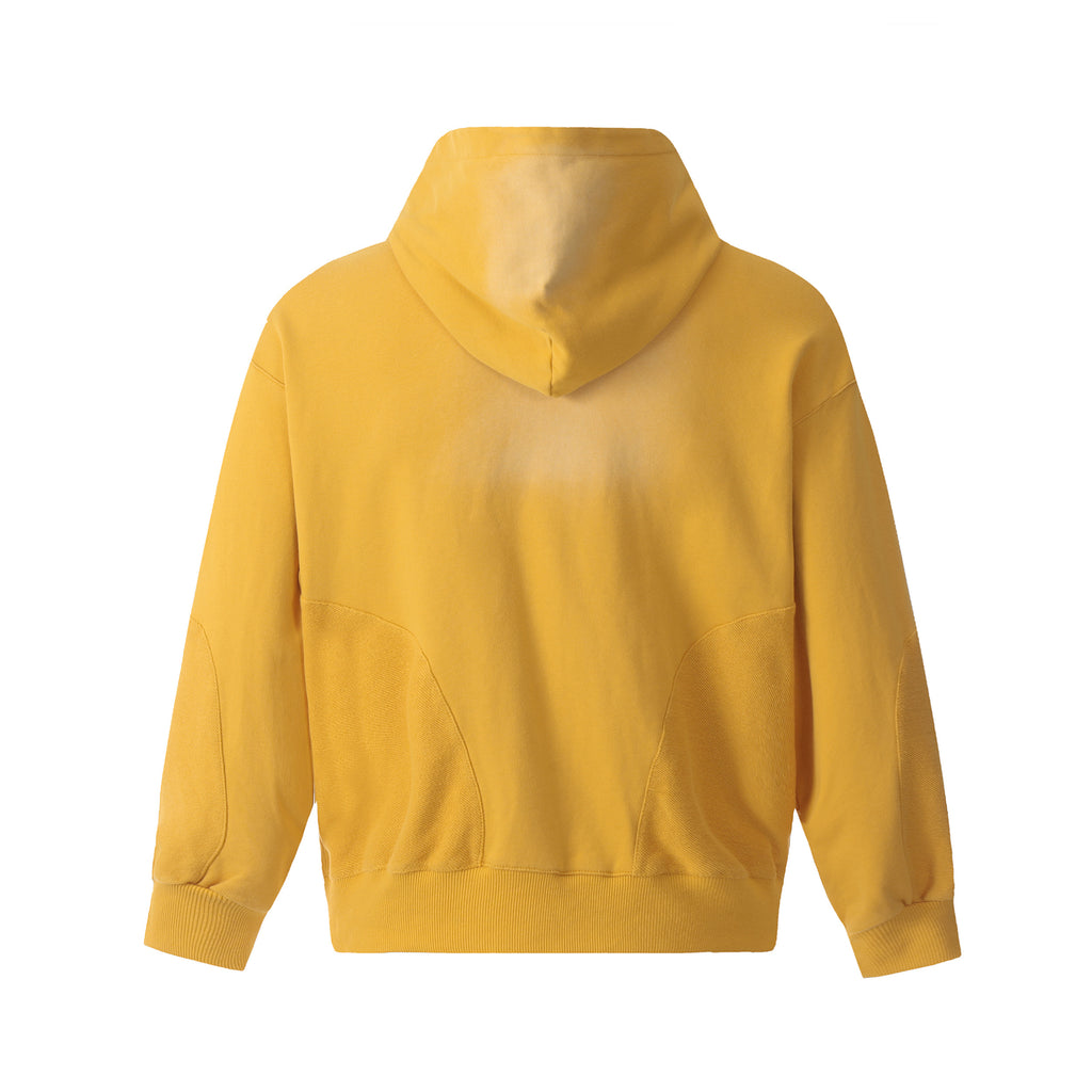 Unisex Solid Color Distressed Hoodie