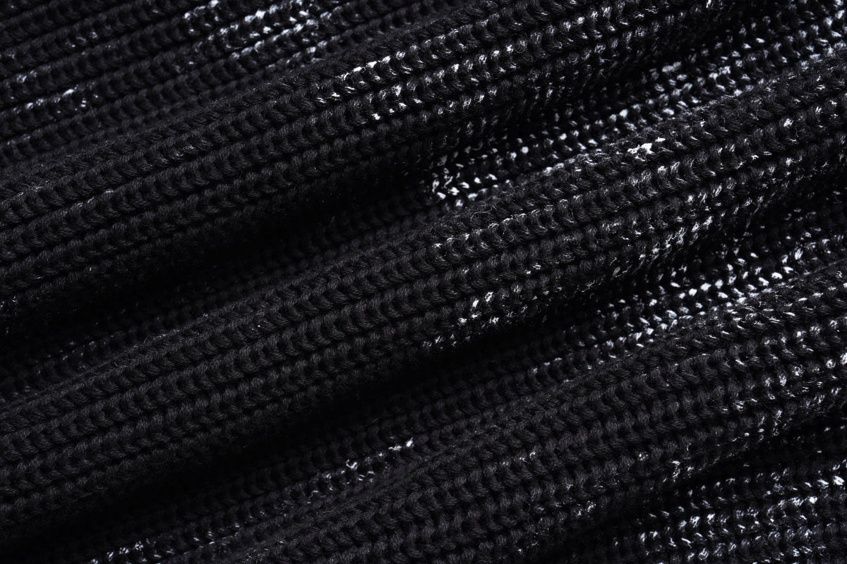 Unisex Vintage Tie-Dye Distressed Knit Letter Sweater