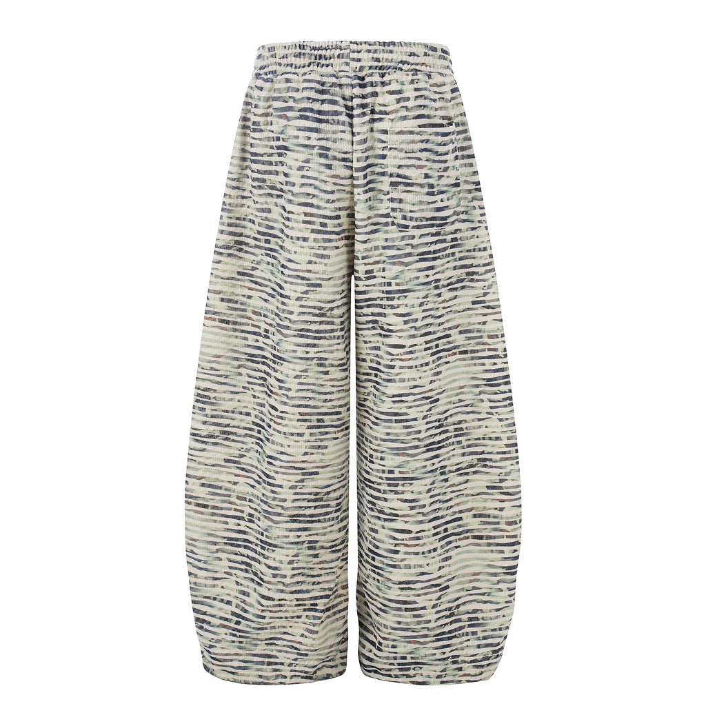 DONOTLOGO Urban Streetwear Collection | Unisex Relaxed Fit Sweatpants | Bold Horizontal Stripe & Embroidered Motif with Soft Cotton Blend Fabric