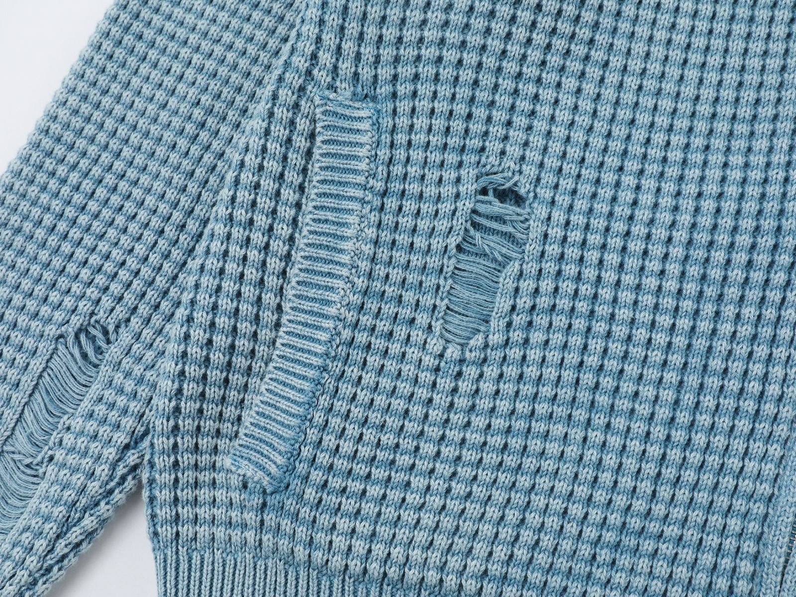 Unisex Distressed Ripped Sweater