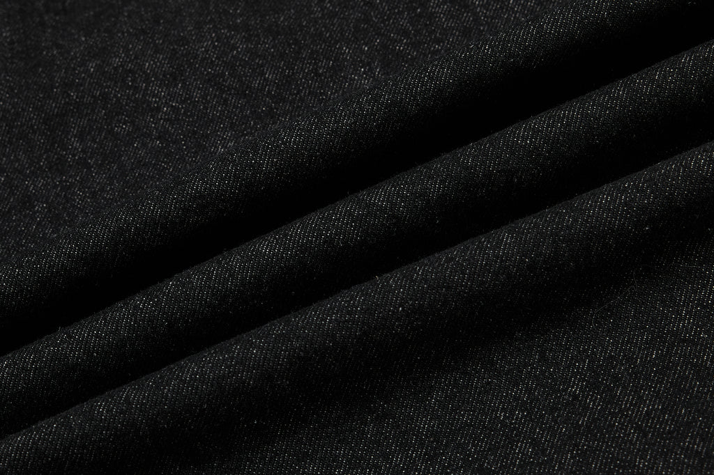 DONOTLOGO Deconstructed Diagonal Fly Denim Shorts | Unisex Oversized Wide-Leg Capris | High Street Raw Edge Design