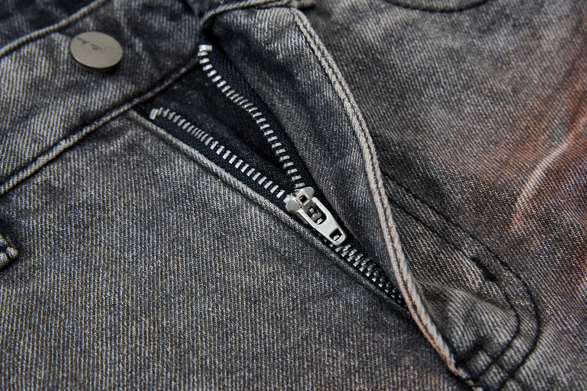 Unisex Vintage Washed Graffiti Denim Pants