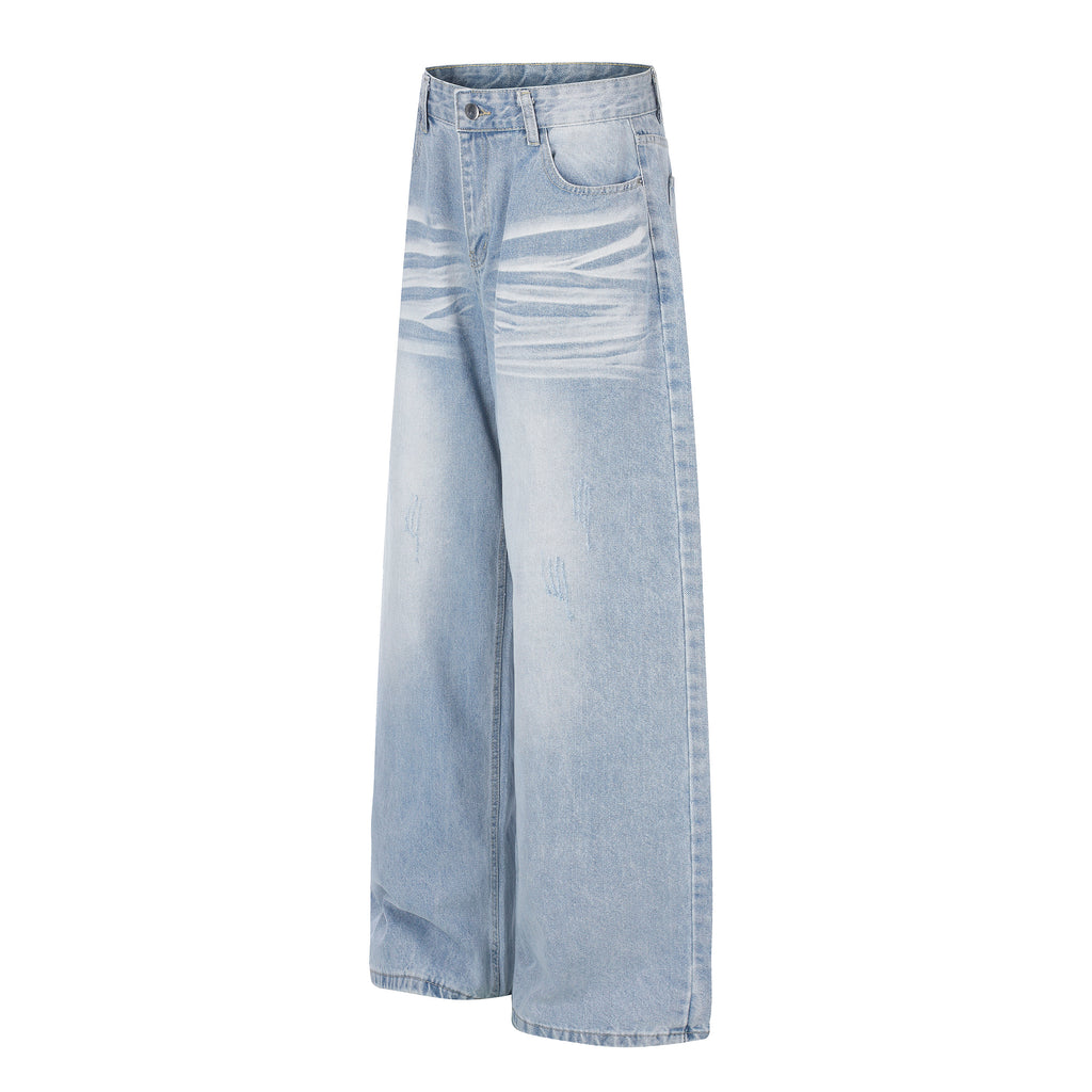 DONOTLOGO Urban Edge Collection | Unisex Relaxed Fit Denim Jeans | Bold Rivet Pocket Detail & Vintage Wash Finish with Classic Cotton Denim Fabric