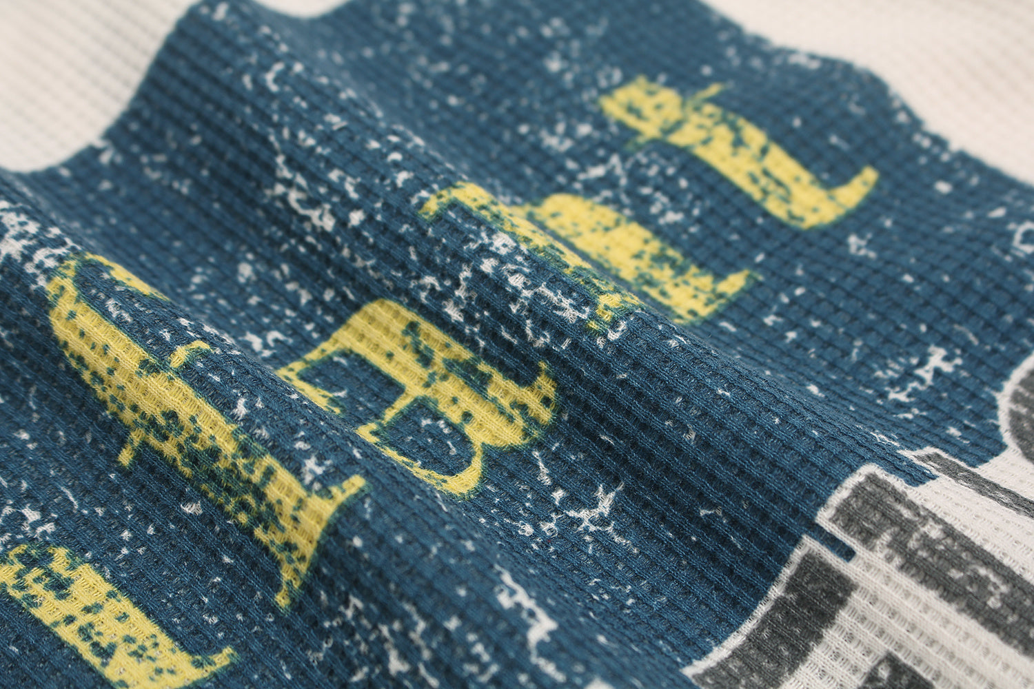 Unisex Vintage Distressed Letter Print Sweatshirt