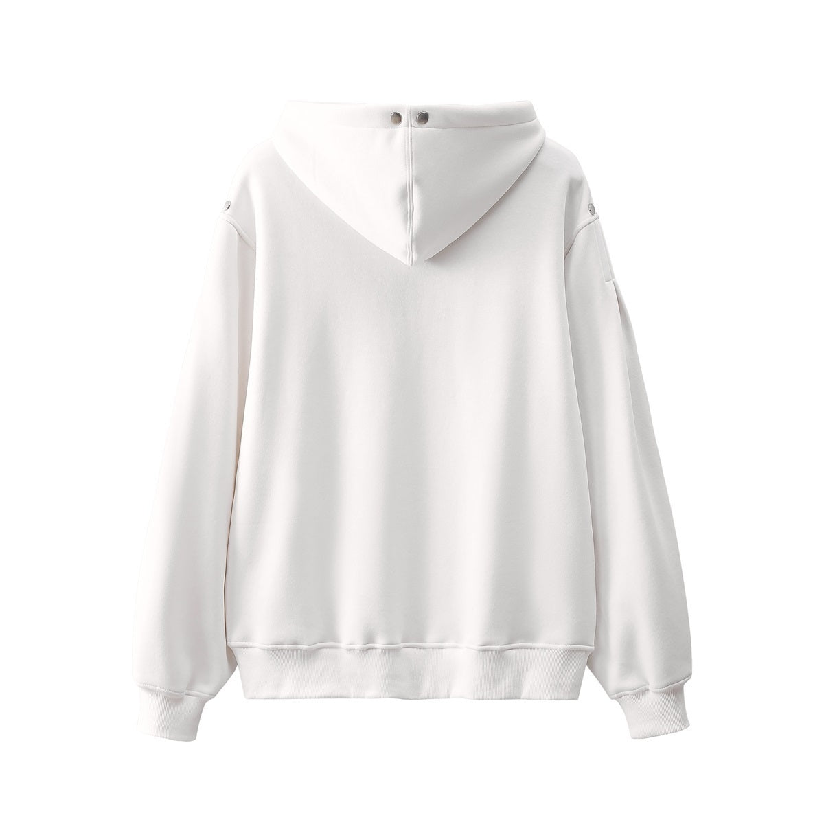 Unisex Streetwear Hoodie with Reflective Letter Print and Metal Buckles