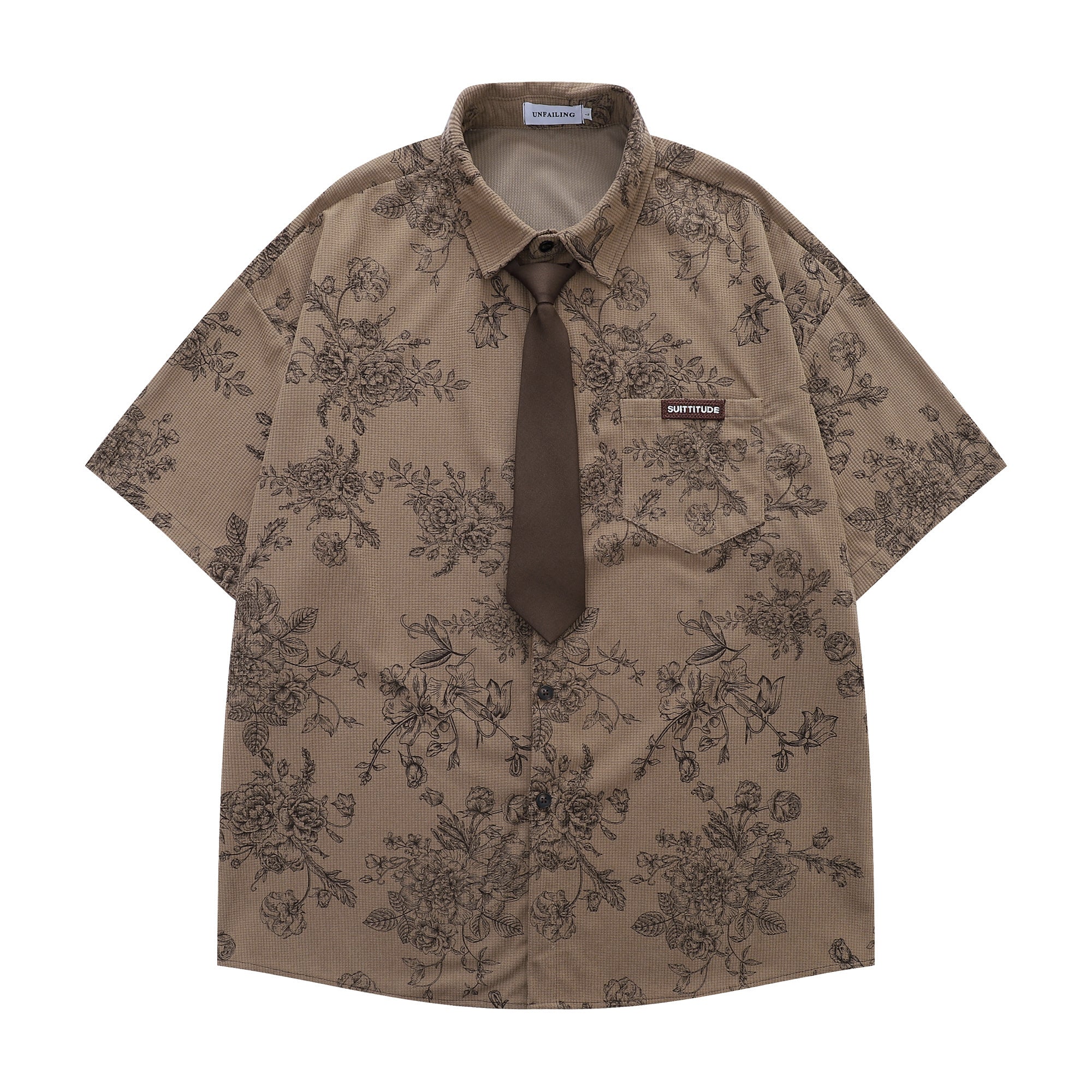 nisex Floral Graphic Tee