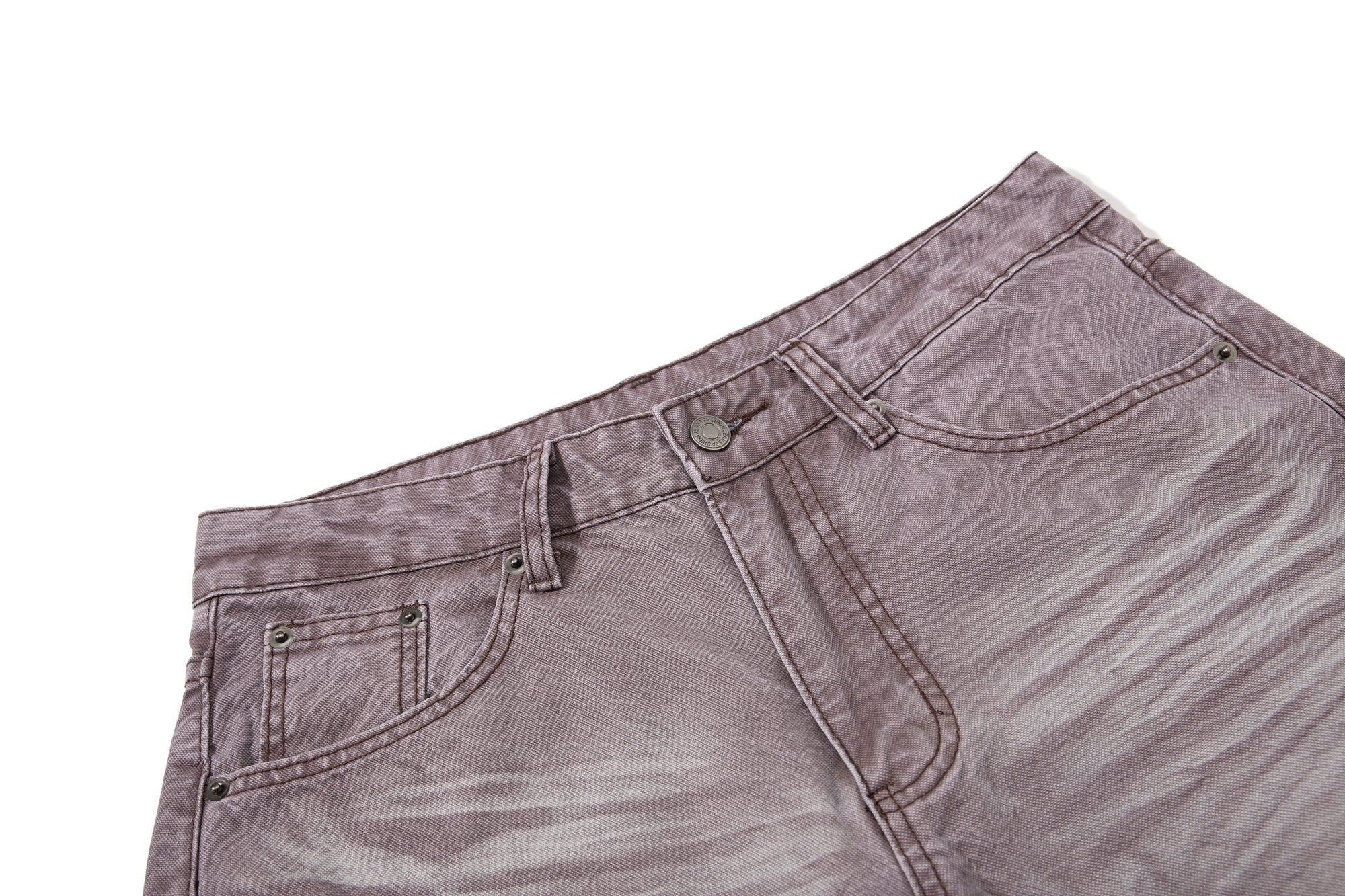 DONOTLOGO Oversized Distressed Wide-Leg Denim | Unisex Vintage Washed Cat Whisker Jeans | Retro Streetwear Baggy Fit with Ripped Detail