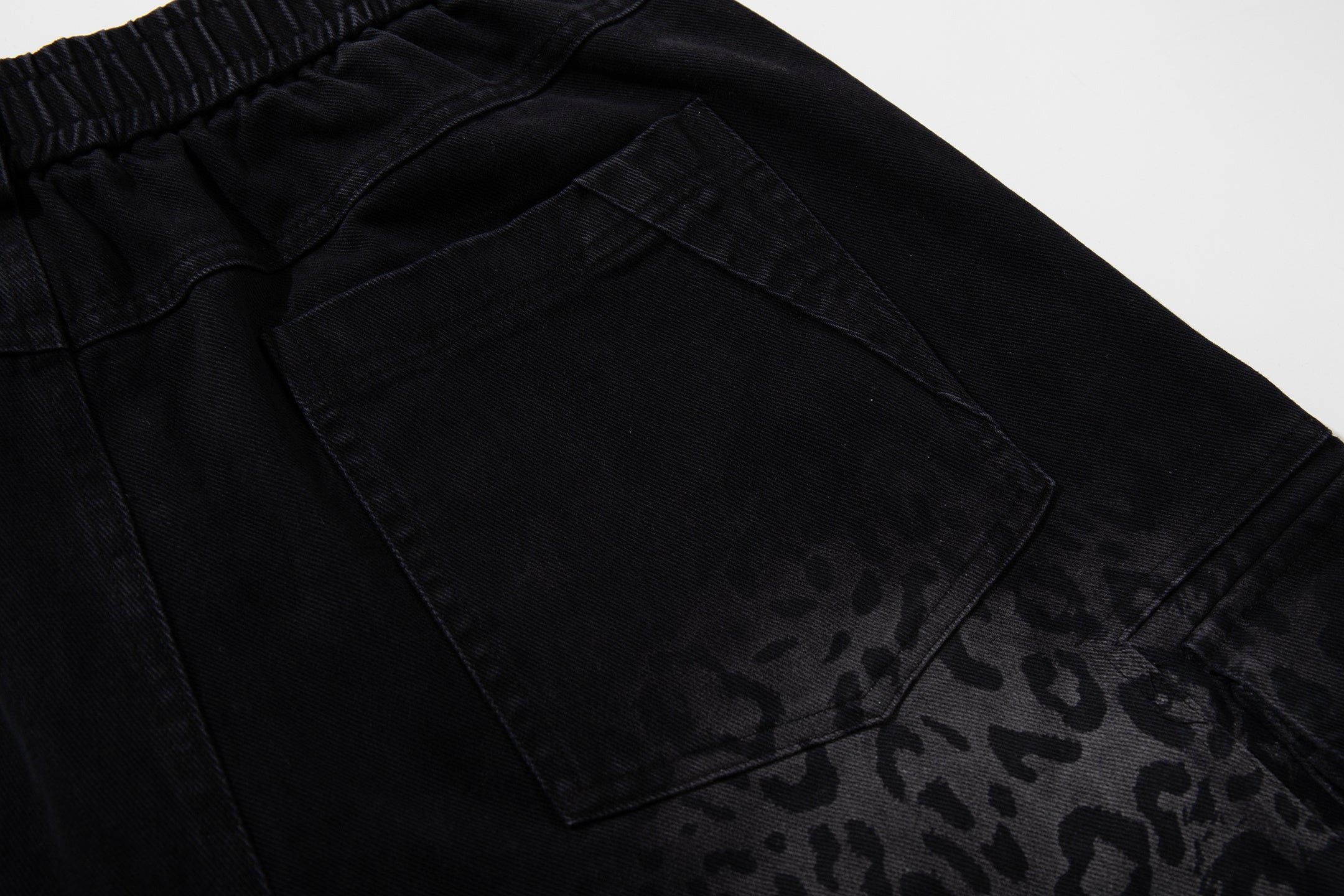 Unisex Vintage Leopard-Print Loose-Fit Gradient Denim Casual Jeans
