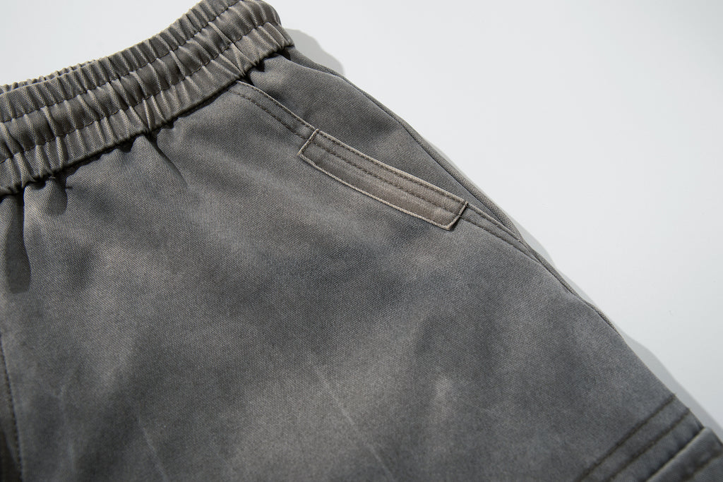 Unisex Vintage Distressed Wrinkled Edgy Denim Jeans