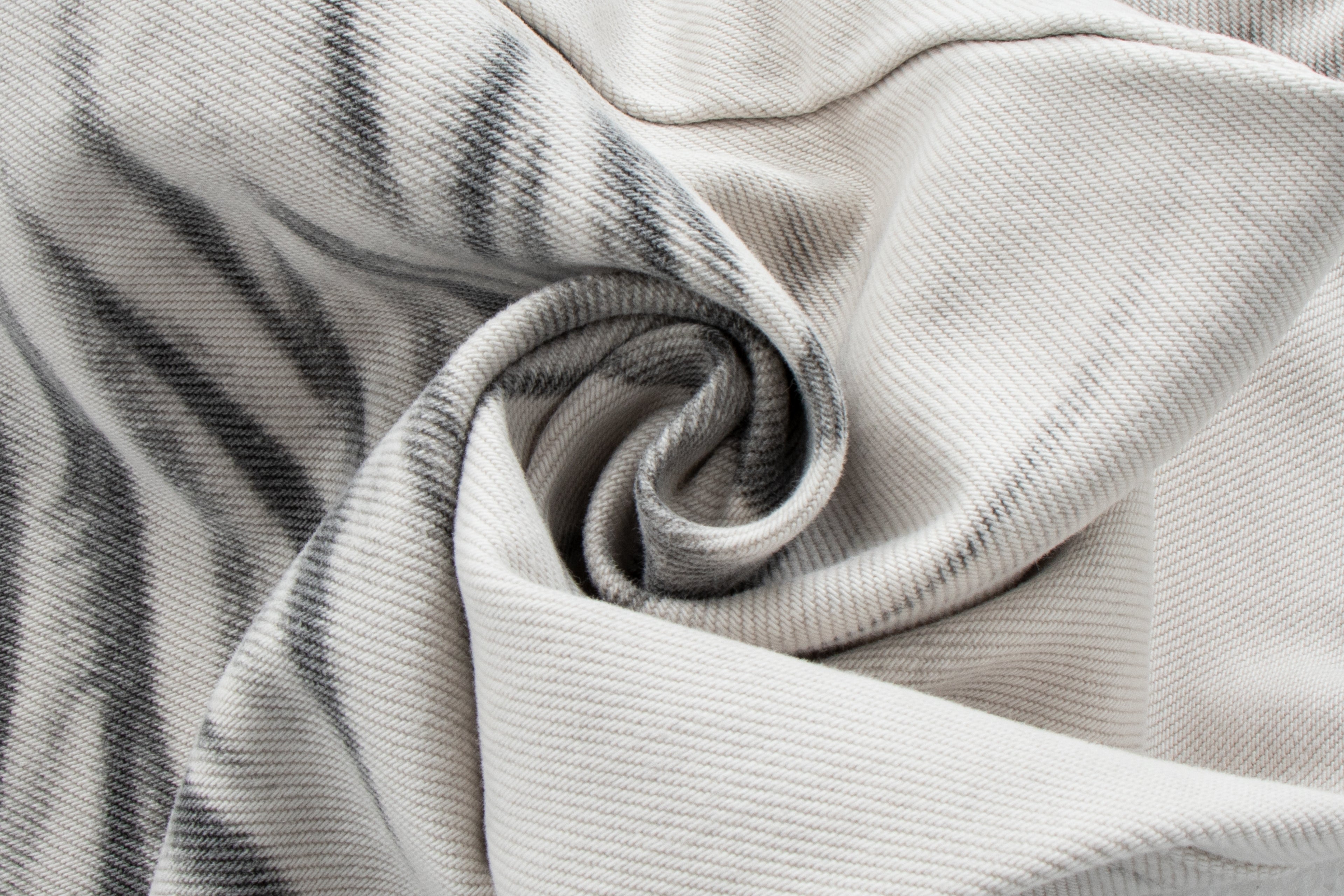 Dirty-Wash Distressed Micro-Flare Denim Jeans