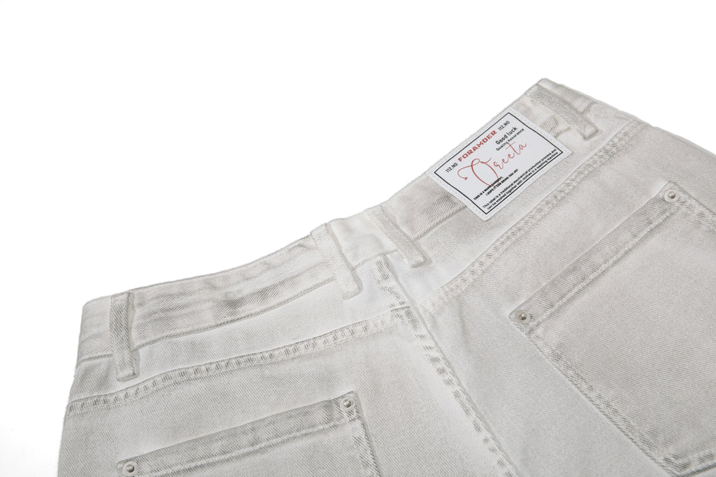 DONOTLOGO Vintage Washed Wide-Leg Denim Shorts | Unisex Baggy Capris | Retro American Style 7/8 Length Jeans