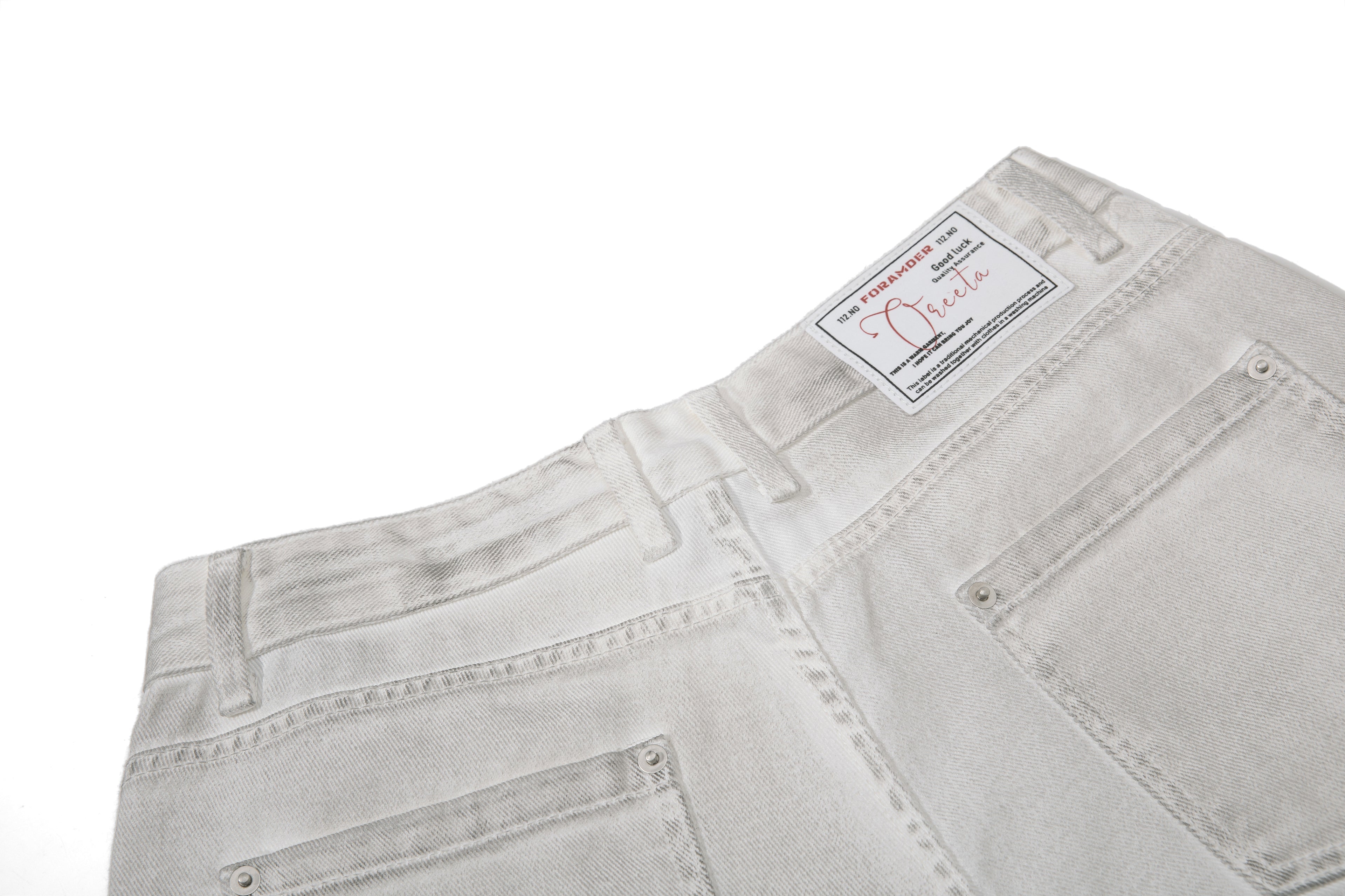 DONOTLOGO Vintage Washed Wide-Leg Denim Shorts | Unisex Baggy Capris | Retro American Style 7/8 Length Jeans