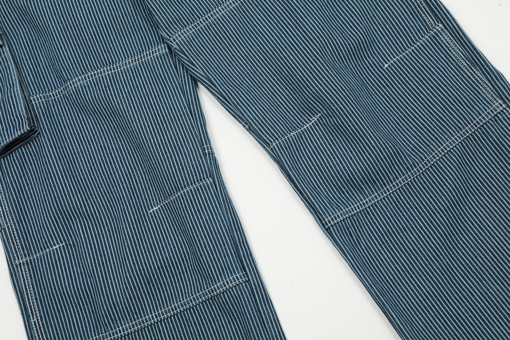 Unisex Striped Denim Jeans