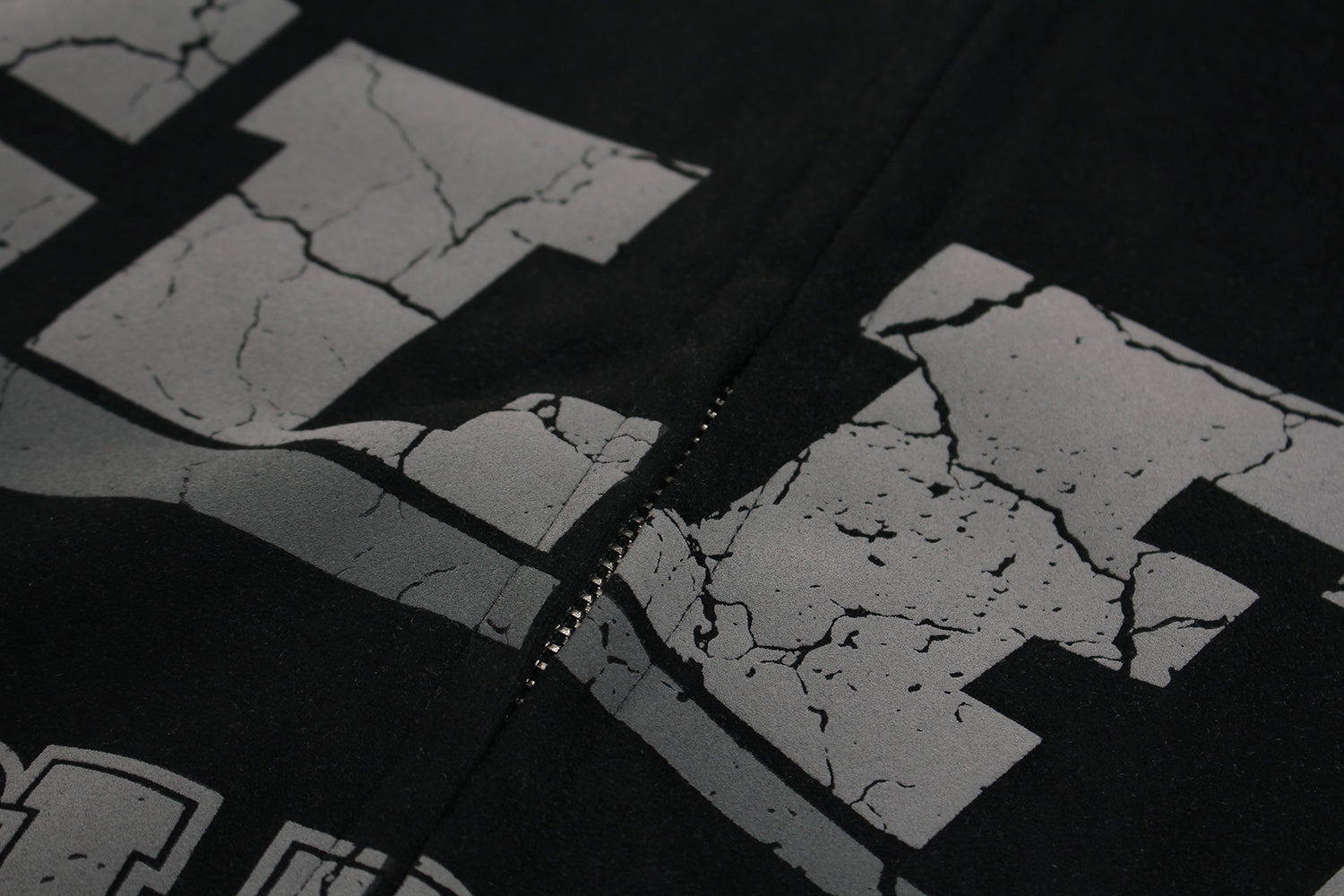 Unisex Vintage Patchwork Zip-Up Hoodie