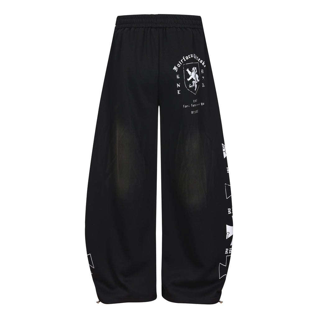 DONOTLOGO Urban Streetwear Collection | Unisex Curved Silhouette Trousers | Bold Gradient Motif & Soft Cotton Blend Fabric