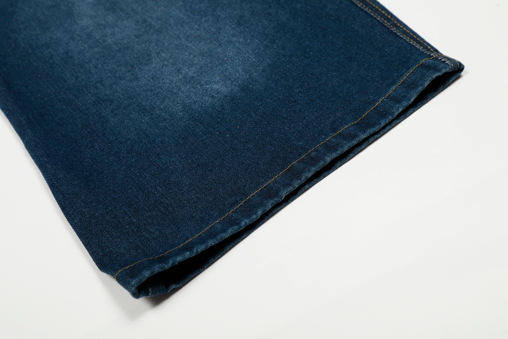 DONOTLOGO Sweet Streetwear Collection | Unisex Relaxed Fit Denim Jeans | Delicate Ruffle Waistband & Hanging Charm Motif with Classic Cotton Denim Fabric
