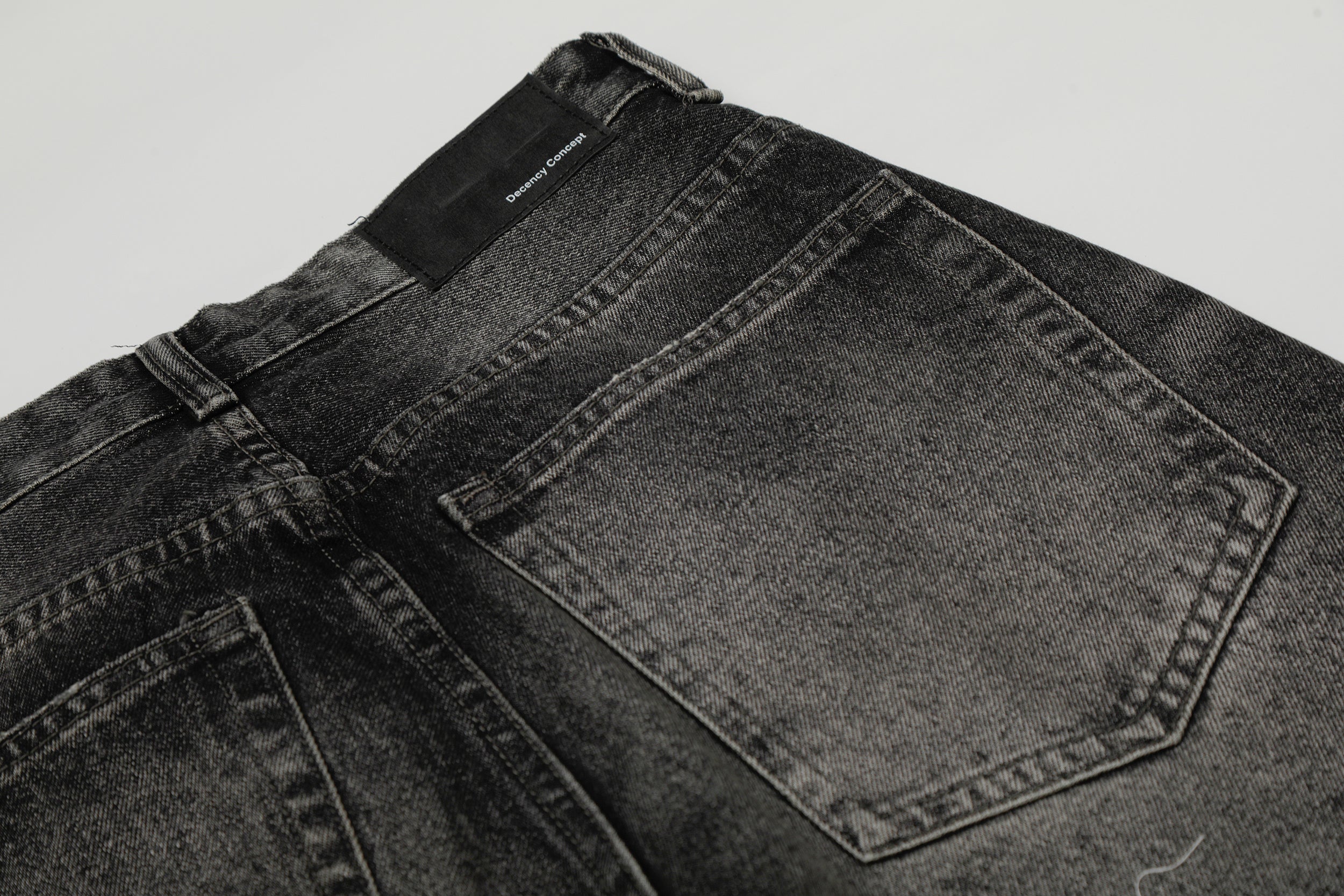 DONOTLOGO Urban Heritage Collection | Unisex Oversized Cat Whisker Denim | Retro Aesthetic High-Rise Wide-Leg Bottoms with Authentic Fade Detail