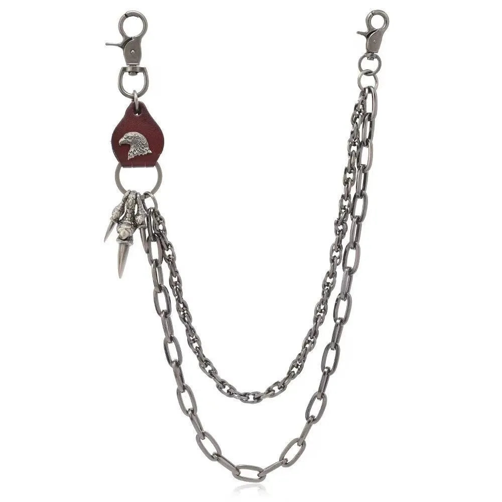 Unisex Punk Hip-Hop Denim Chain Waist Necklace Accessory