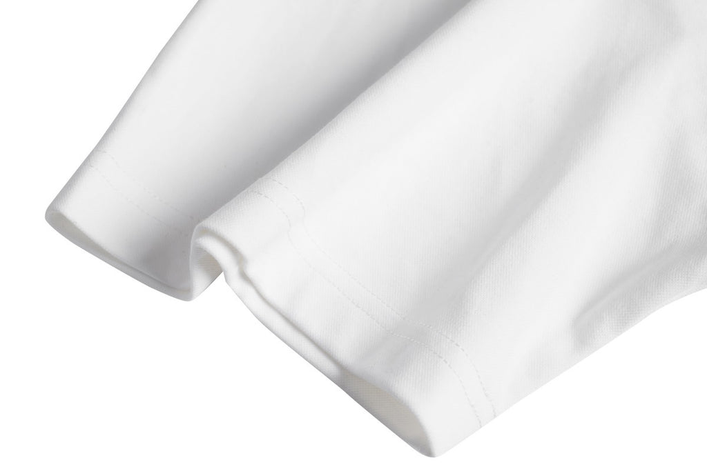 Unisex Buttoned T-Shirt with Reflective Lettering