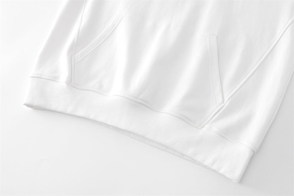 Unisex Streetwear Solid Crewneck Sweatshirt with Letter Print & Zipper Detail