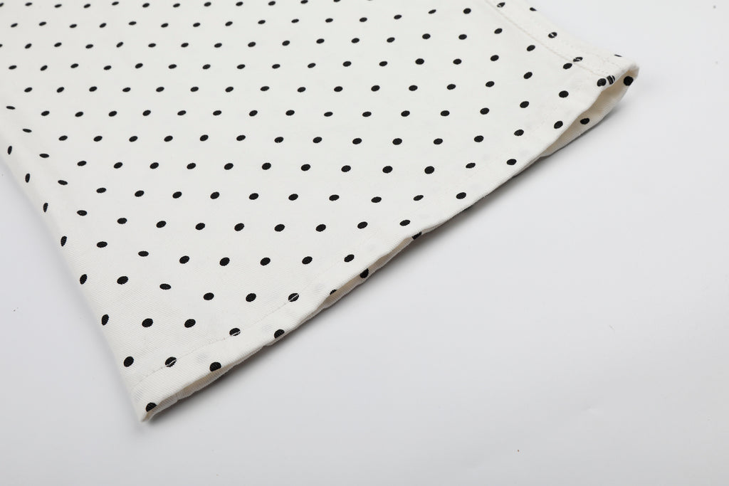 DONOTLOGO Sweet Streetwear Collection | Unisex Relaxed Fit Denim Jeans | Bold Polka Dot Print & Embroidered Pocket Detail with Classic Cotton Denim Fabric