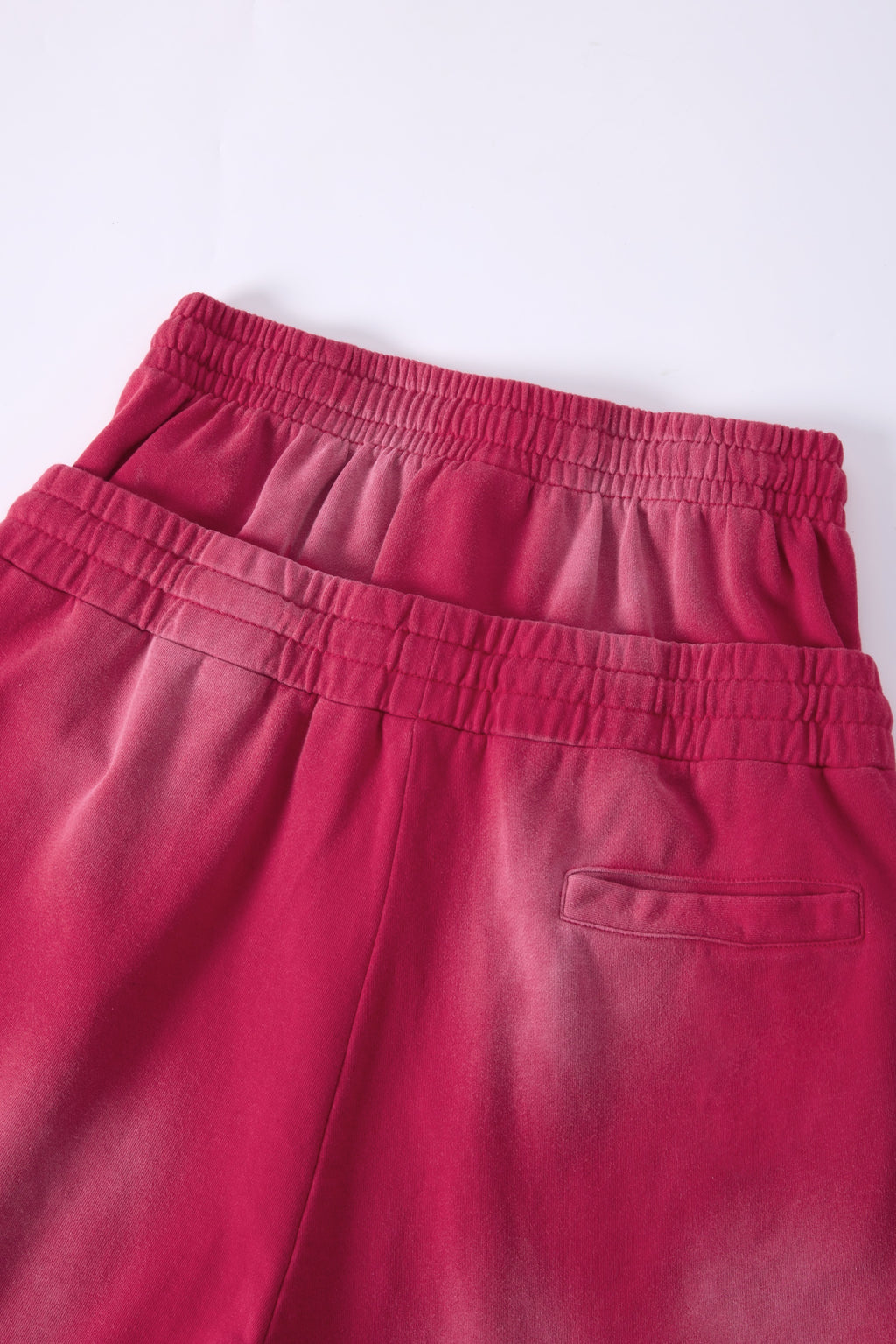 DONOTLOGO Unisex Double Waist Shorts | Snow Washed, Distressed | Drawstring Elastic High-Waist, Loose Fit