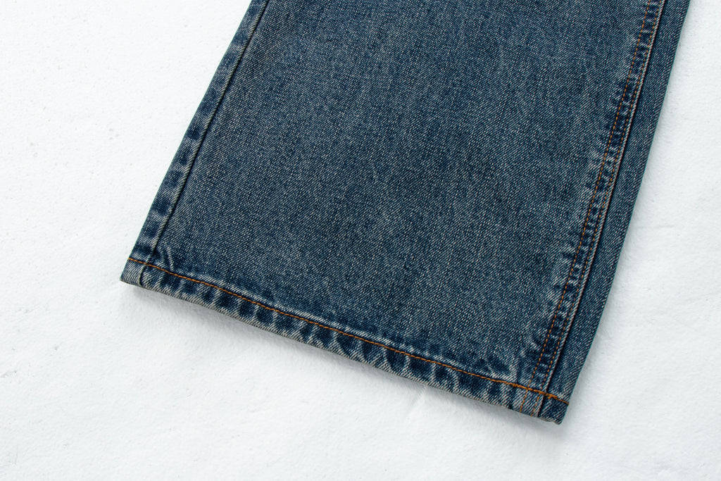 Vintage Washed Distressed Denim Jeans