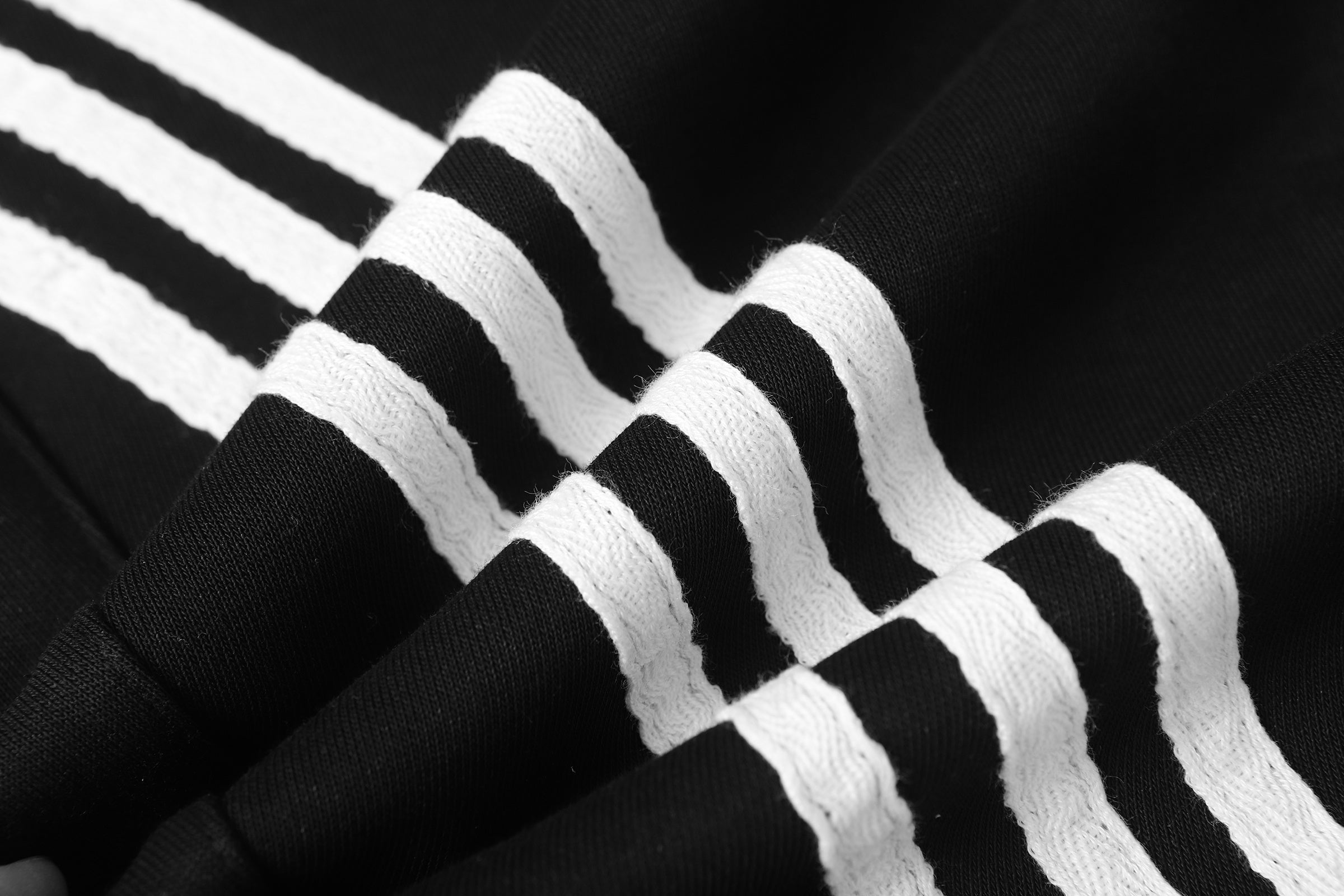 DONOTLOGO Urban Streetwear Collection | Unisex Relaxed Fit Trousers | Bold Diagonal Stripe Motif & Curved Silhouette with Soft Cotton Blend Fabric