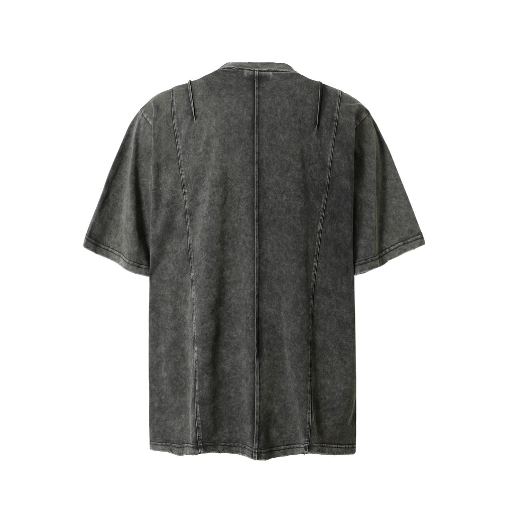 DONOTLOGO Urban Utility Collection | Unisex Relaxed Fit Tee | Bold Zippered Pocket Detail & Embossed Branding with Heavyweight Cotton Fabric