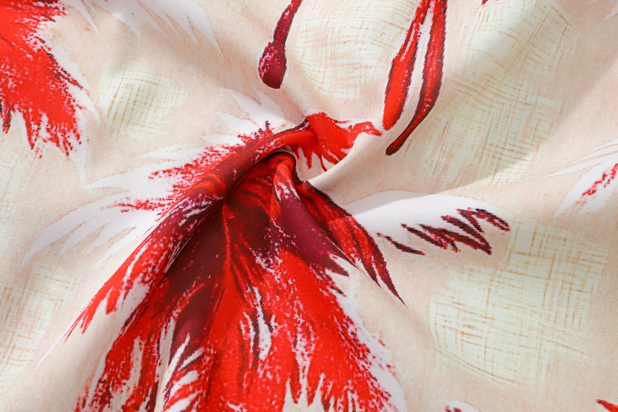 DONOTLOGO Unisex Red Coconut Print Cuban Shirt | Retro Vacation Style | Loose Fit Summer Must-Have