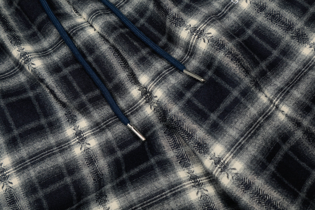 DONOTLOGO Urban Streetwear Collection | Unisex Relaxed Silhouette Plaid Pants | Bold Checkered Motif & Soft Cotton Knit Fabric