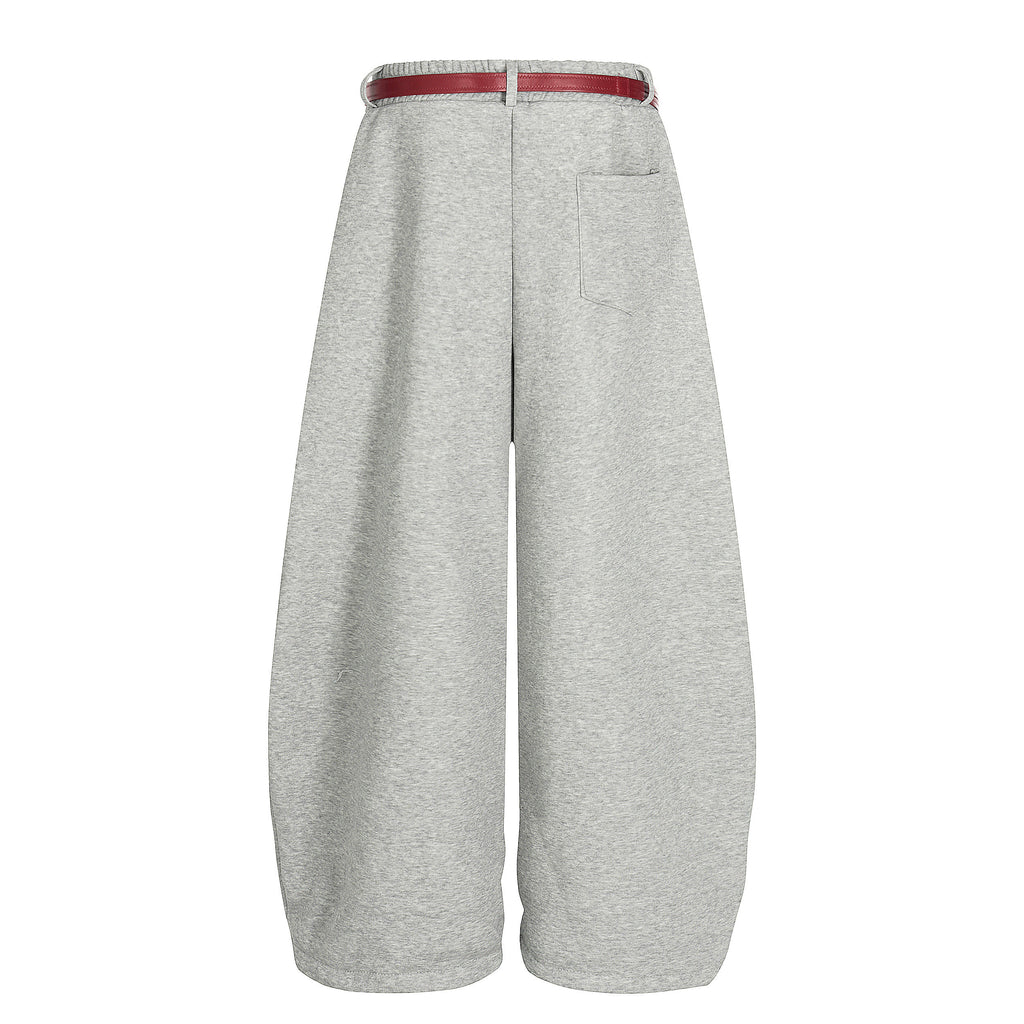 DONOTLOGO Urban Streetwear Collection | Unisex Relaxed Silhouette Sweatpants | Bold Patchwork Scarf Motif & Soft Cotton Knit Fabric