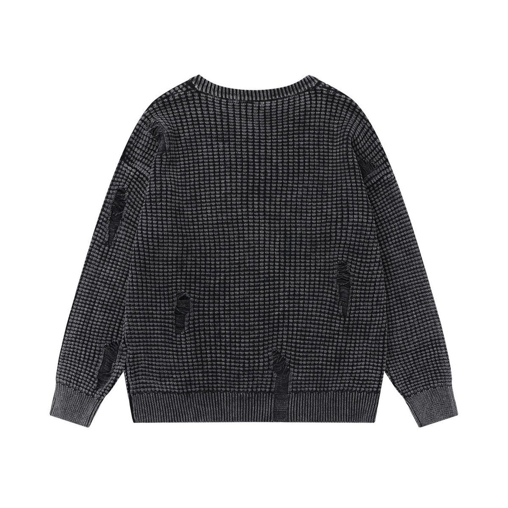 Unisex Distressed Ripped Sweater
