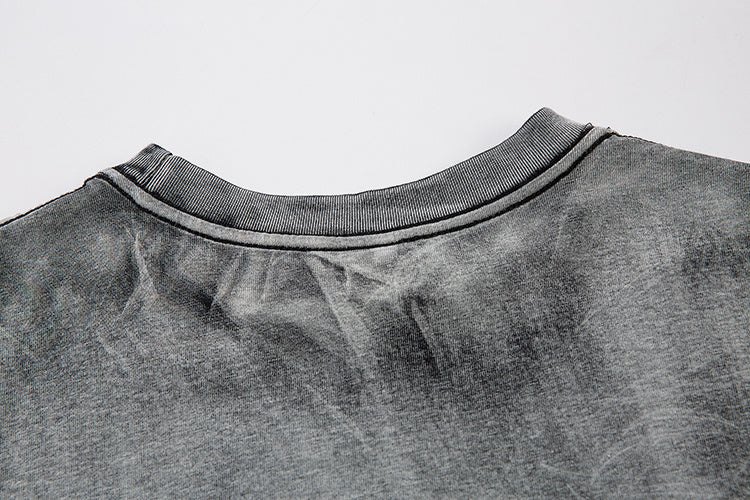 DONOTLOGO Heavy Gradient Washed Sleeveless Tank | Unisex Y2K Oversized Distressed Vest | Vintage High Street Raw Edge Top