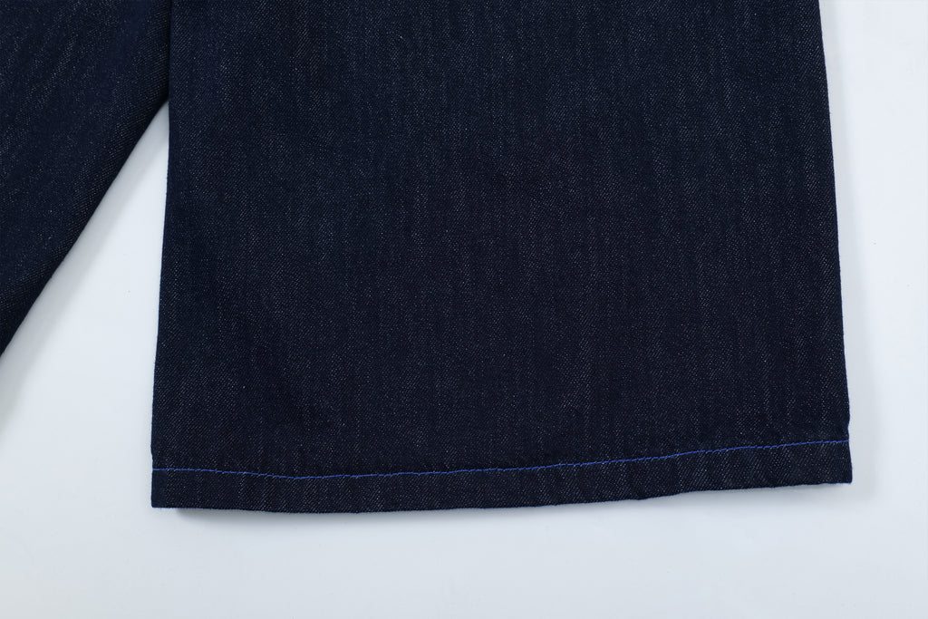 DONOTLOGO Unisex Vintage Denim Shorts | Pigeon & Sun Embroidery | Loose Fit Summer Must-Have
