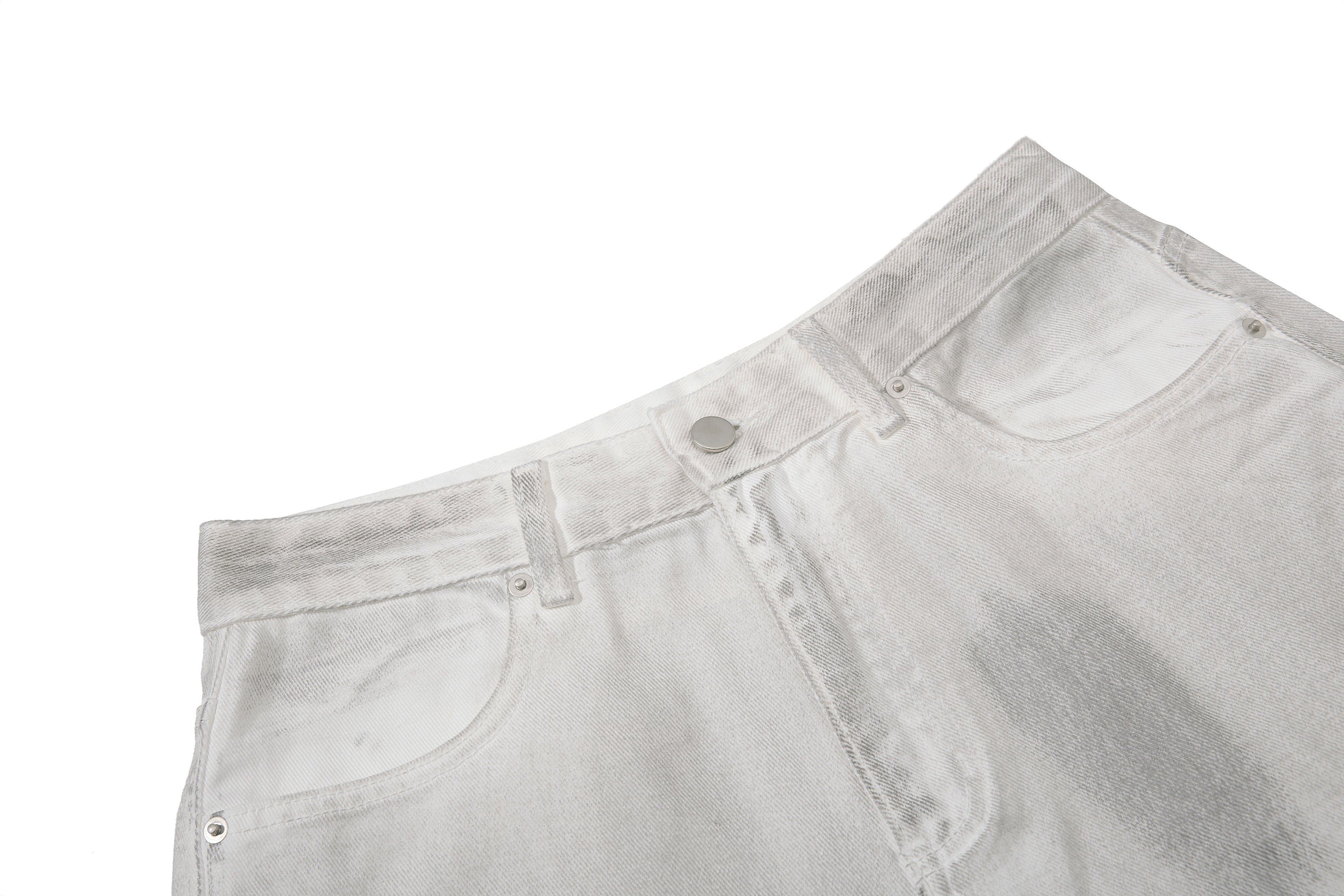 DONOTLOGO Vintage Washed Wide-Leg Denim Shorts | Unisex Baggy Capris | Retro American Style 7/8 Length Jeans