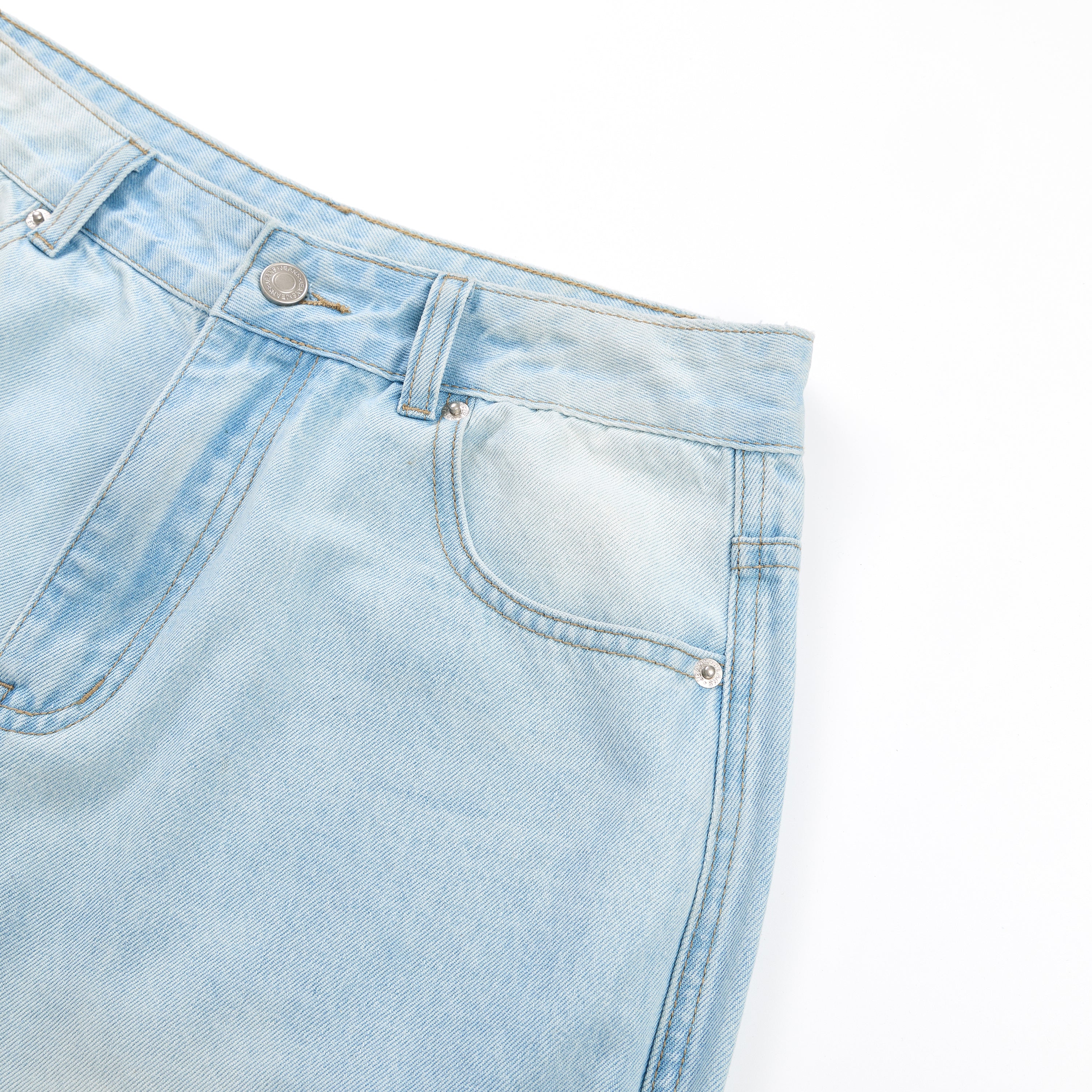 DONOTLOGO Heavy Acid Wash Baggy Cargo Jorts | Unisex Y2K Wide Leg Denim Shorts | Retro High Street Summer Bottoms