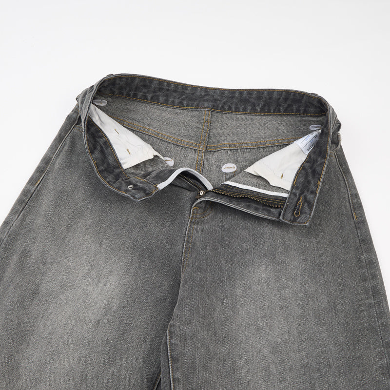 DONOTLOGO Urban Streetwear Collection | Unisex Relaxed Denim Trousers | Bold Ombre Wash Detail & High-Rise Silhouette with Premium Cotton Blend