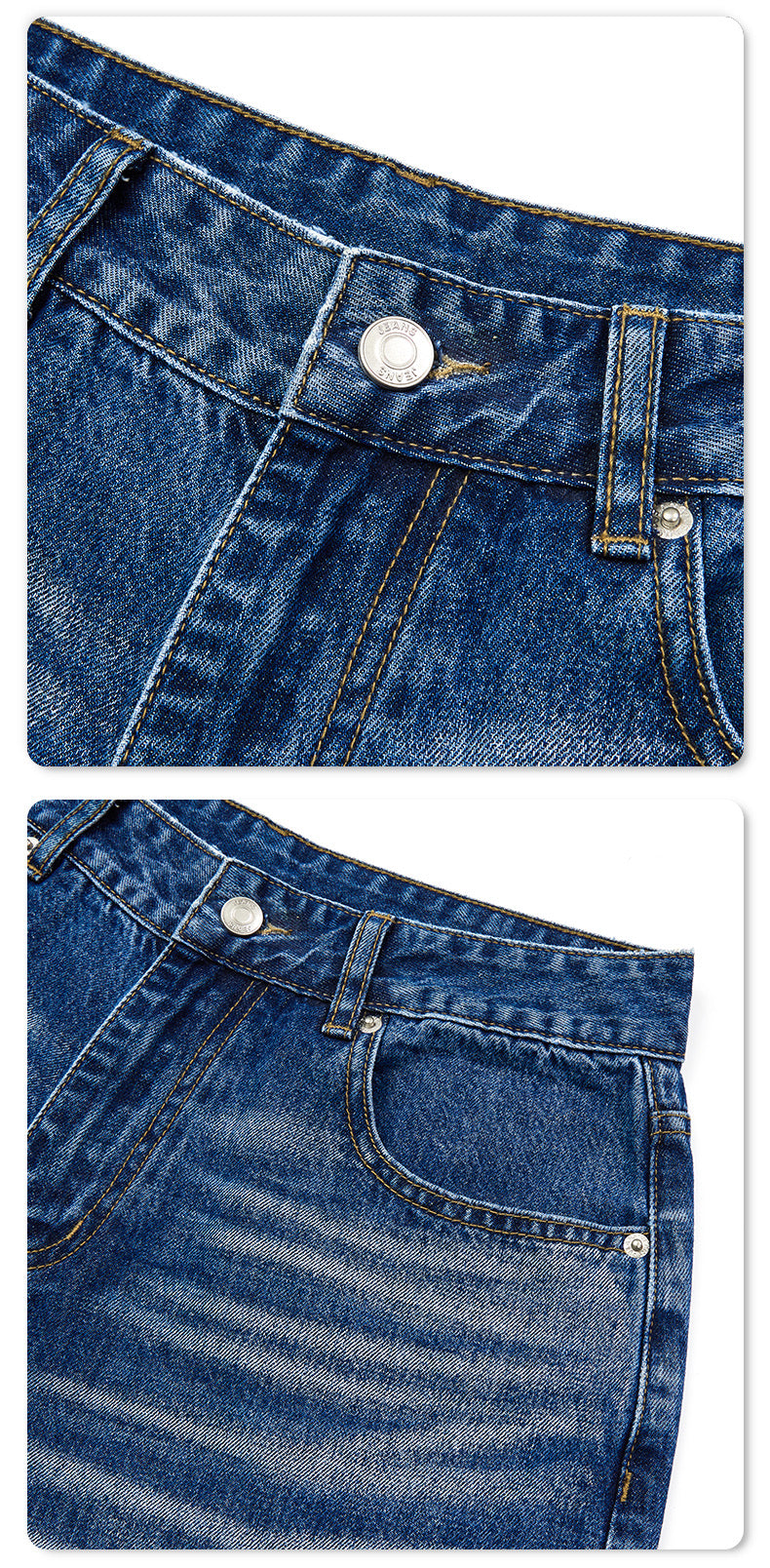 DONOTLOGO Heavy Cat Whisker Washed Wide-Leg Denim | Unisex Y2K Oversized 7-Inch Trousers | Vintage High Street Baggy Shorts