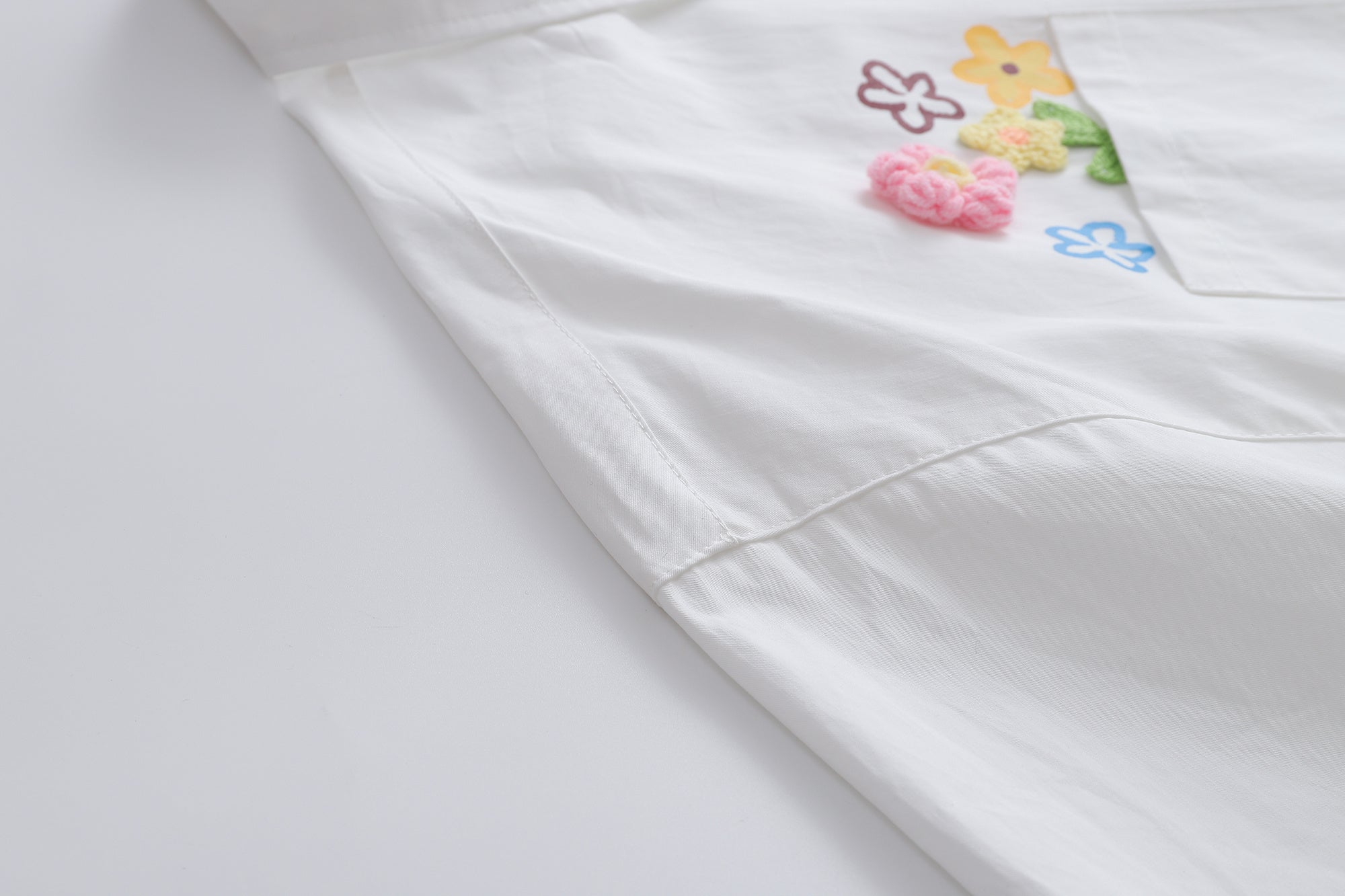 Unisex Floral Embroidered Tee