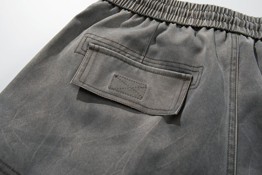 Unisex Vintage Distressed Wrinkled Edgy Denim Jeans
