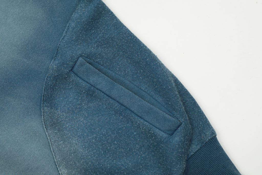 Unisex Solid Color Distressed Hoodie